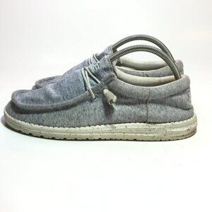 Hey Dude Women's Wally Loafers Light Grey, 10 US